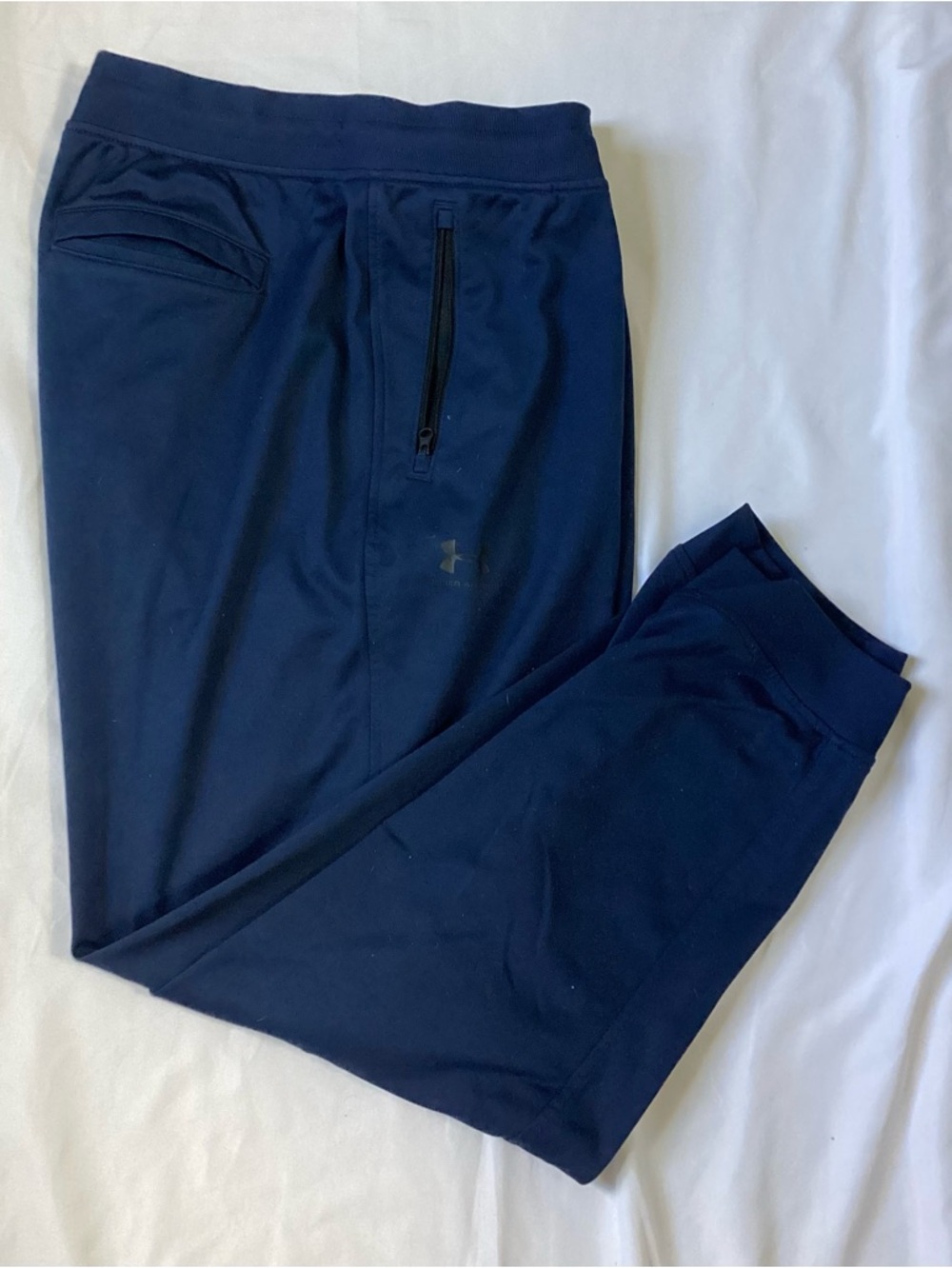 Under Armour Men’s Navy Blue Loose Coldgear Drawstring Athletic Pants Size XXL